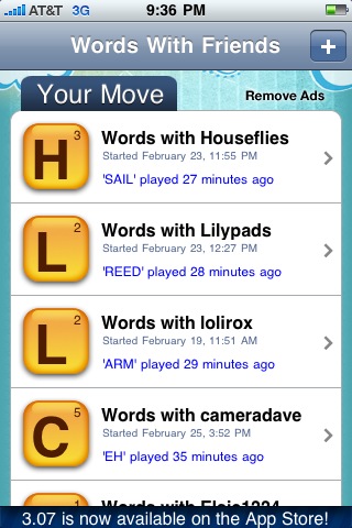 3. Words with Friends